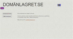 Desktop Screenshot of domanlagret.se