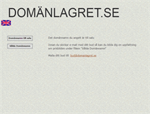 Tablet Screenshot of domanlagret.se